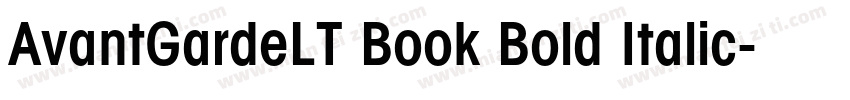 AvantGardeLT Book Bold Italic字体转换